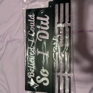 Black 'Because I Could So I Did' Decorative Sign